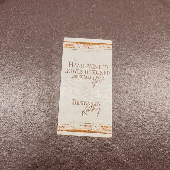 Vintage Hand Painted Oak and Acorn Fall Bowl-Designs by Kathy, Fall Decor-11”H - Picture 7 of 7